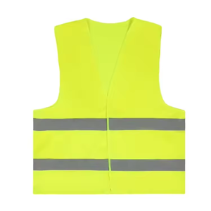 เสื้อกั๊กนิรภัยสะท้อนแสงสีเหลืองฟลูออเรสเซนต์พร้อมโลโก้ออกแบบได้ตามต้องการ - Product Image 6