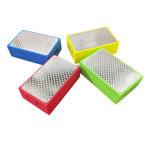 Tampon de polissage diamanté 90x55mm, abrasif fin moyen pour pierre, carreaux de céramique, verre, acier, utilisation avec meuleuse d'angle - Product Image 1