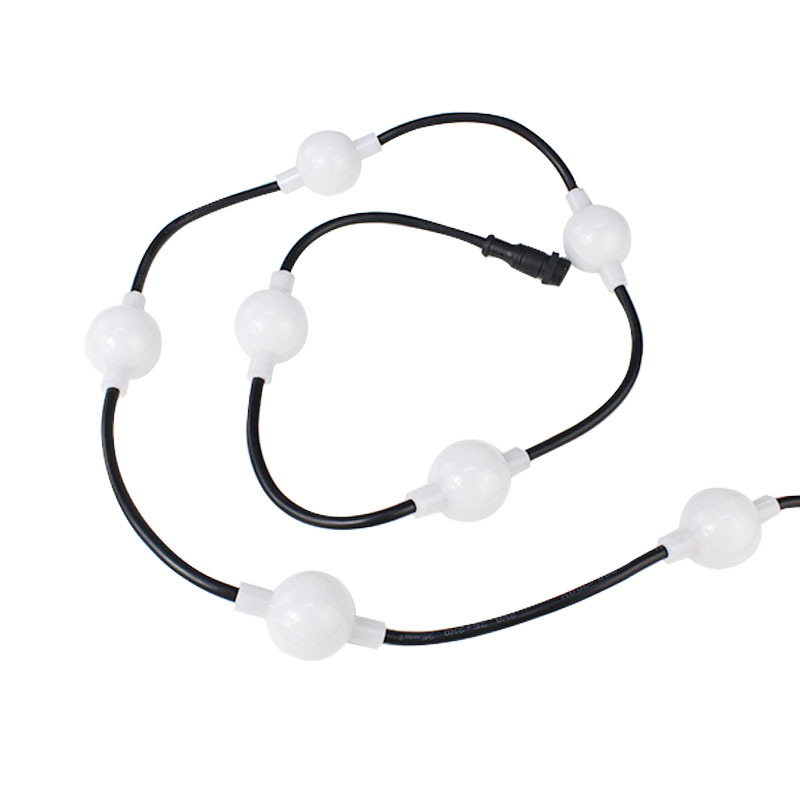 36/50mm Christmas Decoration Milky Shell IP65 360 Degree Emitting Dmx Pixel String Ball Lights