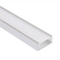 Profilé en T en aluminium pour bande LED avec couvercle en PC Série 6000 T3-T8 Profilé d'éclairage décoratif