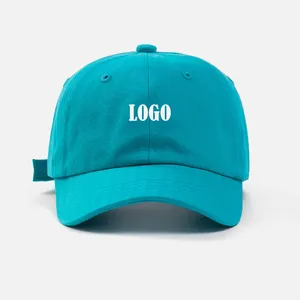 Custom Embroidery Logo Sport Cap 100% Cotton Unstructured Adult Dad Hat Caps