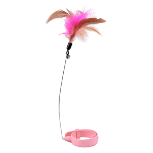 <b>Toys</b> for Pets Silicone Funny <b>Cat</b> Wire Feather Wand Teaser Kitten Collar <b>Cat</b> <b>Toys</b> <b>Interactive</b> Movement <b>Toy</b> - Product Image 1