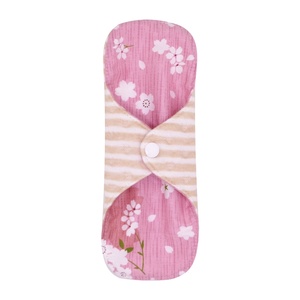 Serviette hygiénique lavable et réutilisable en tissu, super absorbante, avec ailettes, confortable pour les femmes - Product Image 5