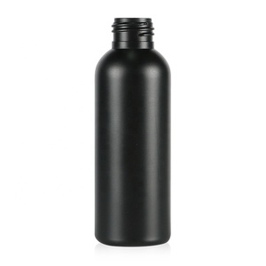 Sell HDPE Bottle 100ml 150ml 200ml 250ml Black Plastic Bottle Liquid <b>Container</b> with Pointed Mouthed Lid - Product Image 1