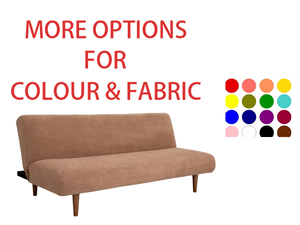 Nhà máy Nisco bán buôn trực tiếp ghế sofa giường <span class=keywords><strong>futon</strong></span> hiện đại, kiểu dáng thời trang, thoải mái, có thể kéo dài, không tay vịn, hình vuông, chất liệu vải mềm mại - Product Image 2