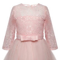 Longue Robe Princesse en Dentelle Fleurie pour Filles de 6 à 14 Ans, Vêtement de Soirée et de Mariage pour Enfants