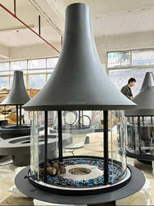 <span class=keywords><strong>Cheminée</strong></span> à éthanol suspendue PANSEE, design moderne, sans fumée, 900 mm, plaque en fer, pour salon, chauffage intérieur - Product Image 5