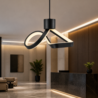 Ampoule LED décorative NEXcell 10W en forme de boucle et de triangle, culot E26 ou E27, pour éclairage suspendu de café et d'hôtel