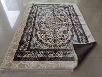 Tapis en vison imprimé et gaufré, style indonésien, tendance