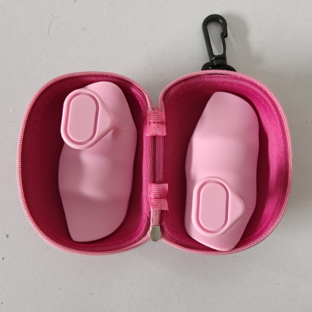 สีชมพู พร้อมกล่องผ้าสีชมพู