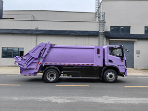 Camion per la raccolta rifiuti elettrico puro con cassone posteriore da 8 m³ a zero emissioni per lo smaltimento dei rifiuti comunitari - Product Image 4