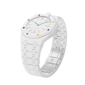 Nouveau <span class=keywords><strong>bracelet</strong></span> de montre de luxe en céramique, <span class=keywords><strong>bracelet</strong></span> de remplacement pour <span class=keywords><strong>Swatch</strong></span> & AP Royal Pop, <span class=keywords><strong>bracelet</strong></span> de montre personnalisé avec étui - Product Image 4