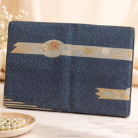 Porte-passeport brodé en soie Kesi fait main, portefeuille de voyage de luxe avec emplacements pour cartes, accessoires organisateurs fins