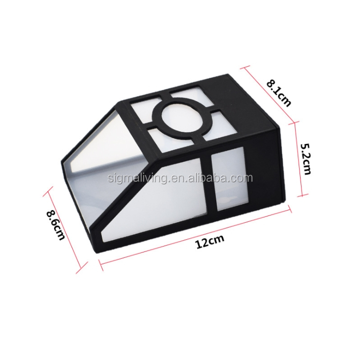 Outdoor waterproof solar retro wall light solar led pane light