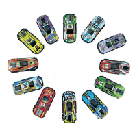 Voitures de course miniatures en alliage en gros, modèles de voitures en métal pour enfants de 5 à 7 ans, voitures de course à rebond pour enfants, jouets à friction pour la maternelle
