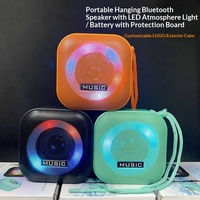 Haut-parleur Bluetooth portable sans fil mini avec lumière LED ambiante populaire, grand volume, subwoofer pour la lecture de musique en intérieur
