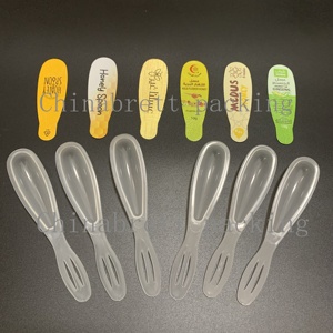 Eco friendly BPA Libero di Plastica PP <span class=keywords><strong>Miele</strong></span> Cucchiai con Un Foglio di Alluminio Coperchio - Product Image 6