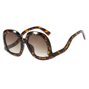 Ins moda moda grandi occhiali da sole ovali per le signore classici occhiali da sole di lusso personalizzati proprio logo lunettes de luxe di alta qualità - Product Image 2