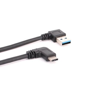 ประเภท C ถึง USB 3.0 สายเคเบิลข้อมูลแบบข้อศอกมุมขวาสำหรับโทรศัพท์มือถือการชาร์จอย่างรวดเร็วสายทองแดงบริสุทธิ์หุ้มฉนวนพีวีซี - Product Image 2