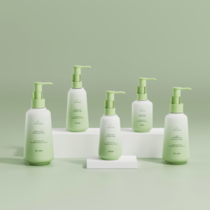 60ml 120ml 250ml bouteille de luxe en plastique PET <span class=keywords><strong>beige</strong></span> pompe à lotion bouteille cosmétique transparente 100ml 150ml emballage de lotion en stock - Product Image 2