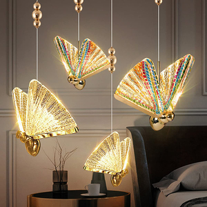 Nordic farfalla appeso lampadari a Led lampada a sospensione illuminazione interna per comodino sala da pranzo cucina - Product Image 1