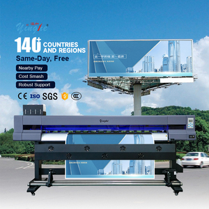Impresora Eco Solvente de 1.9m de Precio de Fábrica Yinghe, Puede Imprimir Pancartas, Adhesivos para Autos, Pancartas Flexibles, Película de PVC de Visión Unidireccional - Product Image 1