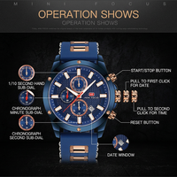 Montre chronographe multifonction à quartz avec cadran texturé, lunette à six vis, bracelet en silicone, montre sport