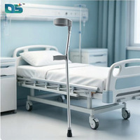 Équipement de réadaptation pas cher, canne médicale de réadaptation, béquille double réglable en alliage d'aluminium, béquilles de coude pour personnes handicapées