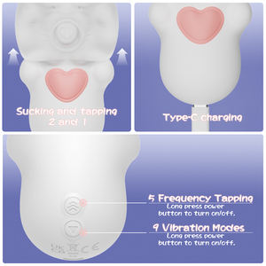 Schattige Siliconen Love Ball Verstelbare Clitoris Borstmassage Vibrator Usb Opladen Waterdicht Tiener Meisje Masturbator Seksspeeltje - Product Image 6