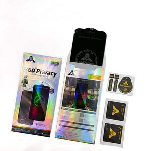อุปกรณ์ป้องกันหน้าจอกระจกเทมเปอร์ป้องกันลายนิ้วมือสำหรับ <span class=keywords><strong>iPhone</strong></span> 12 MINI 5.4/12 6.1/12 Pro 6.1/12 6.1เพื่อความเป็นส่วนตัวป้องกันการสอดแนม - Product Image 1