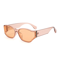 Twooo T1152 nouvelle mode courbe lentille personnalité unisexe nuances lunettes de soleil 2024