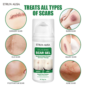 ETRUN ALISA Marque privée <span class=keywords><strong>Gel</strong></span> en <span class=keywords><strong>silicone</strong></span> pour enlever les cicatrices anciennes et nouvelles cicatrices d'acné <span class=keywords><strong>Gel</strong></span> topique lisse pour éliminer l'acné pour les soins de la peau - Product Image 5