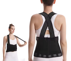 Respirant unisexe thérapie dos orthèse Posture correcteur douleur ceinture bas du dos ceinture de soutien - Product Image 4