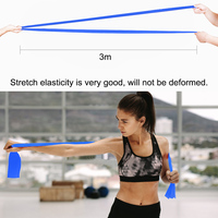 Jaune Bleu Violet Lot de 3 Bandes de Résistance Épaisses en TPE pour Yoga, Entraînement Physique et Musculation