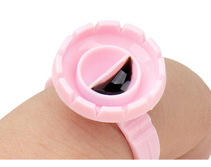 Mixed Procurement Low Price Wholesale Eyelash Extension Tools 100pcs/Bag Eyelash <b>Glue</b> Ring - Product Image 3