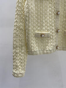 Nouveautés 2026 : <span class=keywords><strong>Ensemble</strong></span> décontracté 2 pièces pour femme – Cardigan en <span class=keywords><strong>maille</strong></span> à col rond de haute qualité et <span class=keywords><strong>jupe</strong></span> midi en <span class=keywords><strong>maille</strong></span> - Product Image 4