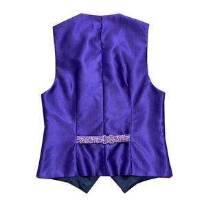 OEM Service Cheap New Arrival Autumn Men Slim Fit Dress <strong>Purple</strong> Solid Color Vests <strong>Waistcoats</strong> - Product Image 1