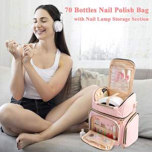 Muestra Gratis, Bolsa de Maquillaje de Viaje Grande, Organizador, Juego de 4 Estuches, Cosméticos, Artículos de Aseo, Cuidado de la Piel, Joyería, Bolsa de Hombro - Product Image 1