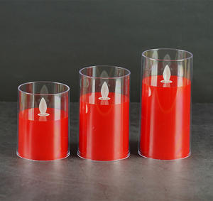 2024 nouveaux produits bougie LED granulée parfumée ivoire beige rouge naturel pour planificateur d'événements de mariage - Product Image 4