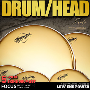 PD Gold 10/12/14/16/22 Snare Tom Floor Tom Bass Kick Drum Heads <span class=keywords><strong>Film</strong></span> Polyester Pièces de kit de batterie professionnel de haute qualité - Product Image 3