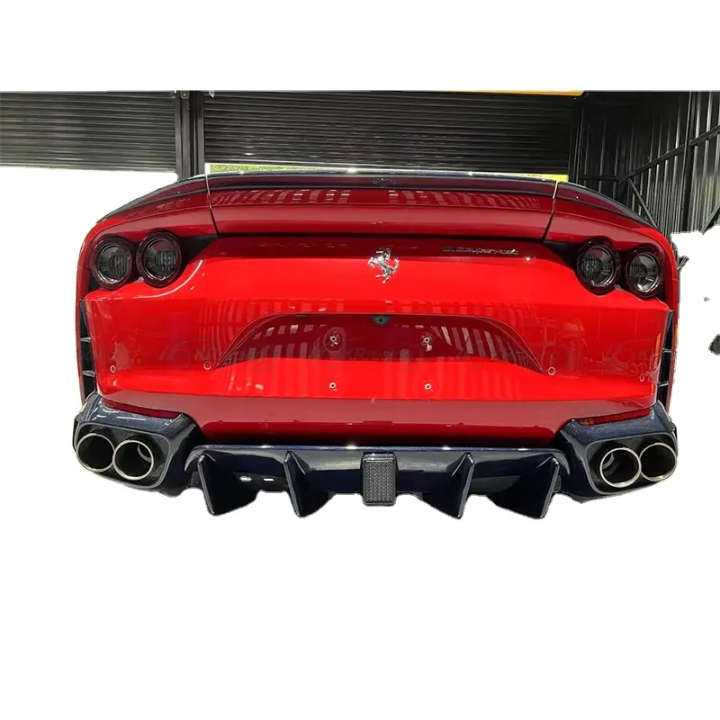 Сухое углеродное волокно MSY Style, дополнительный задний бампер, воздушные выходные грили для Ferrari 812 2017-2022