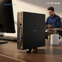 Système Barebone Sharerdp à faible coût N3160 N4000, ordinateur de bureau silencieux, mini-ordinateurs Linux, boîtier PC pour les entreprises