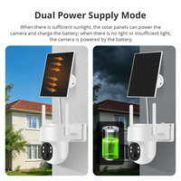 Caméra de sécurité solaire extérieure sans fil Wifi Zemismart, audio bidirectionnel, surveillance par application, contrôle intelligent