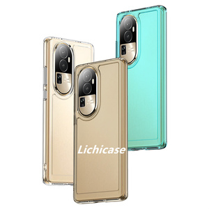 Lichicase gel de silice souple Transparent un choc housse de protection pour Oppo Reno 10 Pro + coque de téléphone en TPU - Product Image 1