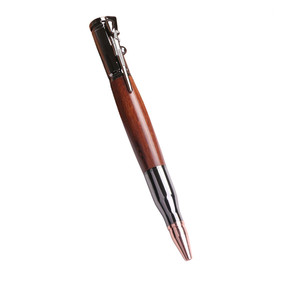 Stylo à bille Bolt Action avec boussole et pince à fusil et recharges supplémentaires et cadeau de décoration de bureau pour papa/collègue/petit ami/<span class=keywords><strong>mari</strong></span> - Product Image 3