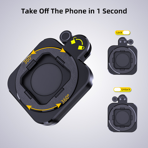 Support de téléphone portable universel Taiworld à 360 degrés support de clip mobile flexible verrouiller rapidement support de téléphone de vélo pour vélo moto - Product Image 3