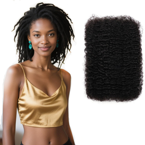 Gros Brésilien Vierge <span class=keywords><strong>Afro</strong></span> Crépus En Vrac <span class=keywords><strong>Cheveux</strong></span> 50g Pack 8 "-22" pour Dreadlock Twist Tressage & Crochet Extensions - Product Image 6