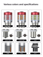 ZHIXIN Nouvelles Ampoules LED Super Lumineuses 12V 3030 1156 1157 pour Clignotants et Feux de Recul de Voiture, Feux Stop/Arrière en Silicone à Lumière Stable/Clignotante 3000 Lm