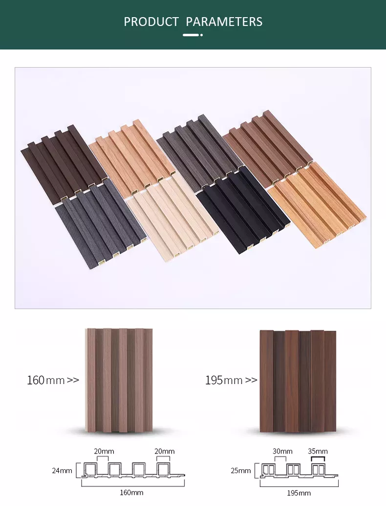 Wood Plastic Composite Interior WPC Wall Panel Indoor WPC Wall Panel