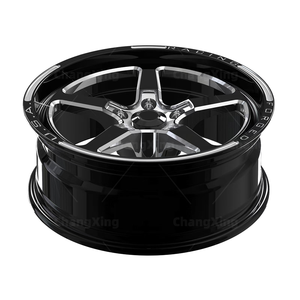 Jantes de voiture en alliage d'aluminium forgé, cinq branches, noires, usinées, 18x7J ET 0 PCD 5x120 CB 66.9 pour Chevrolet SS berline 2015 - Product Image 3